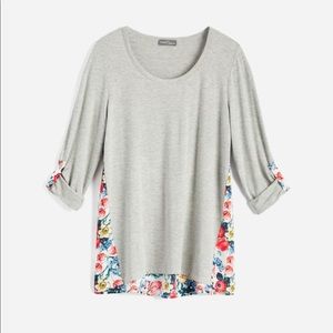 Stitch Fix 41 Hawthorne floral back casual top